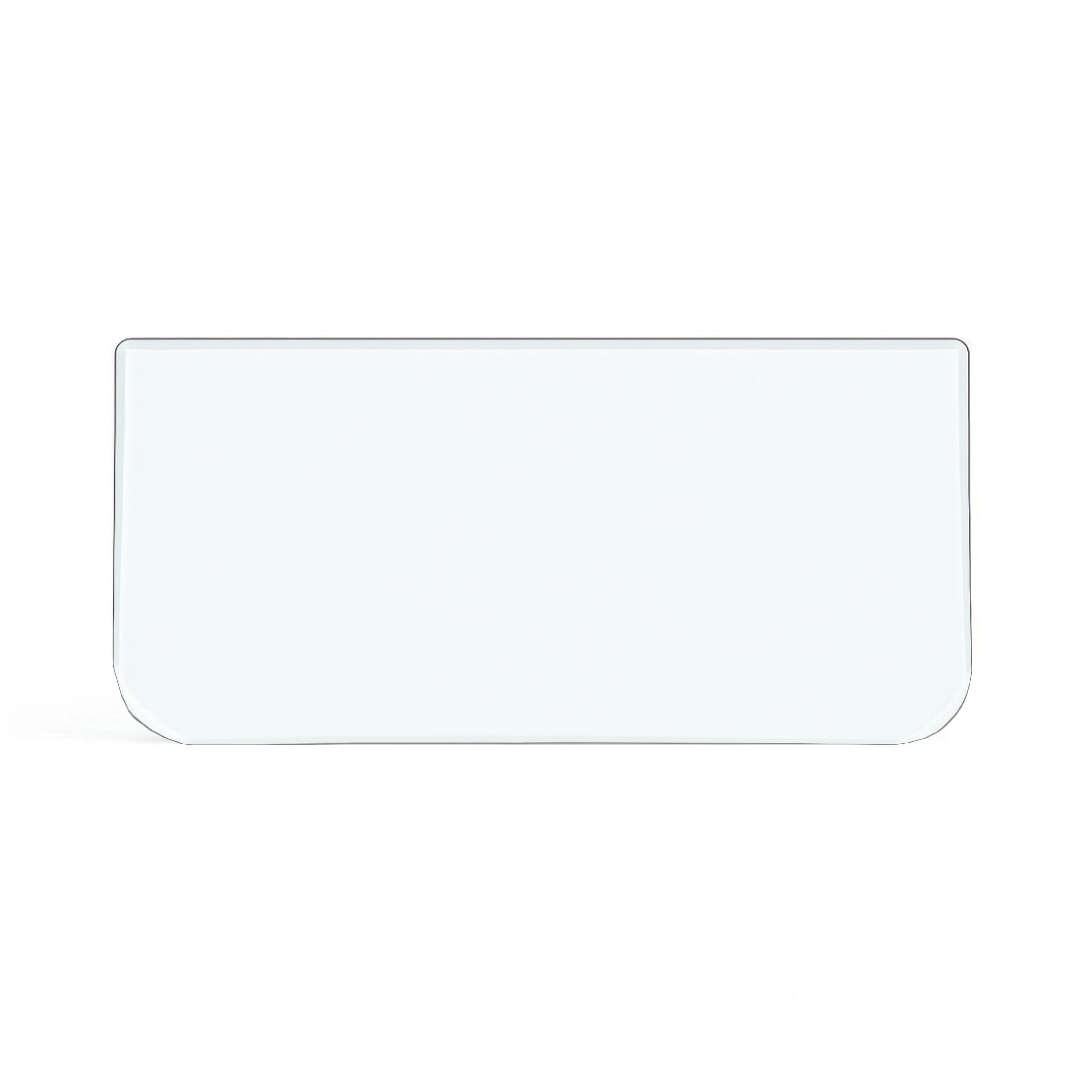 Funkenschutzplatte Glas für Kaminofen Rechteck abgerundet 60 x 110 x 0,6 cm