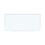 Funkenschutzplatte Glas für Kaminofen Rechteck abgerundet 60 x 110 x 0,6 cm