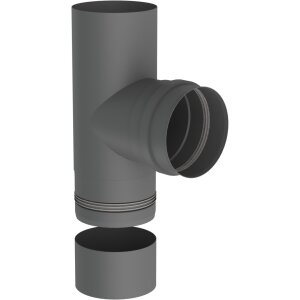 Pelletofenrohr T-Stück 90° - Ø 100 mm -...