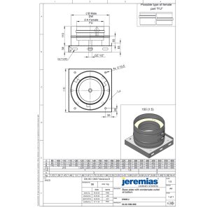 DW-FU Ø 100 mm Grundplatte mit Kondensatablauf...