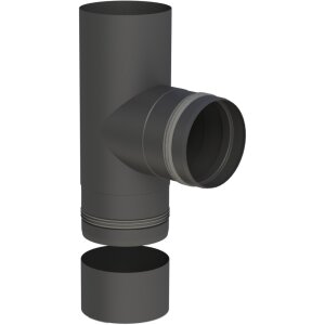 Pelletofenrohr T-Stück 90° - Ø 80 mm -...