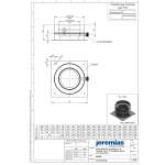 DW-FU Ø 80 mm Grundplatte für Sockelmontage mit Kondensatablauf seitlich und 1/2“ Nippel