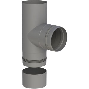 Pelletofenrohr T-Stück 90° - Ø 100 mm -...