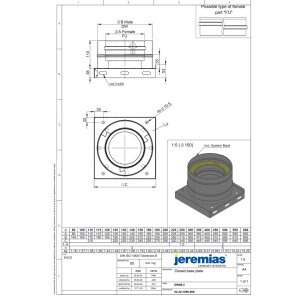 DW-FU Ø 300 mm Grundplatte geschlossen