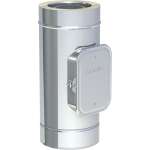 DW-FU Ø 130 mm Revisionselement ausgehalst, eckige Öffnung 210x140 mm