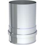 Pelletofenrohr Ofenanschlussstück - Ø 80 mm - mit Muffe - Edelstahl