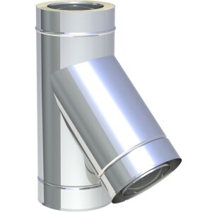 DW-FU Ø 200 mm T-Anschluss 45° mit Wassernase