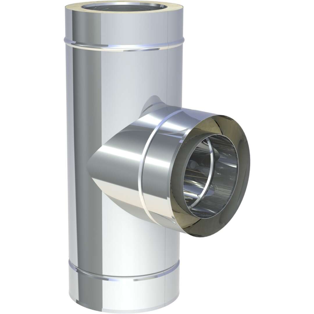 DW-FU Ø 80 mm T-Anschluss 90° mit Wassernase