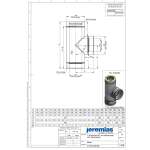 DW-FU Ø 80 mm T-Anschluss 90° mit Wassernase