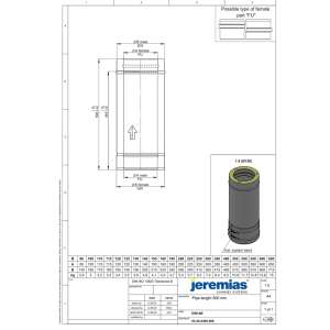 DW-FU &Oslash; 80 mm L&auml;ngenelement 500 mm