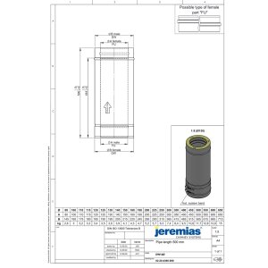 DW-FU Ø 300 mm Längenelement 500 mm