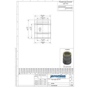 DW-FU Ø 100 mm Längenelement 250 mm