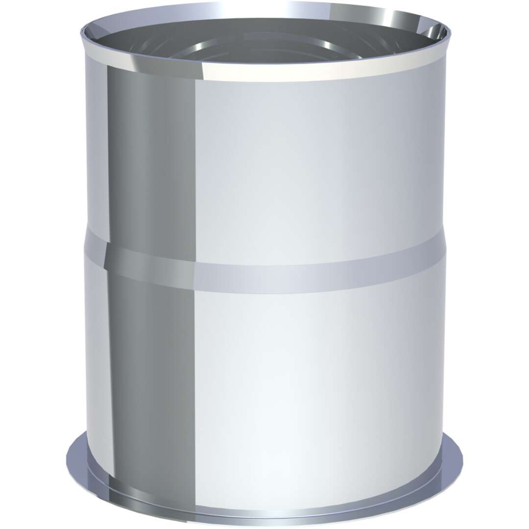 Pelletofenrohr Doppelwandfutter Ø 80 mm - druckdicht