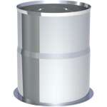 Pelletofenrohr Doppelwandfutter Ø 80 mm - druckdicht