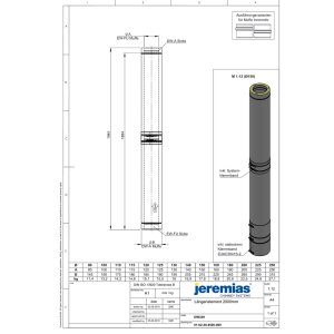 DW-FU Ø 200 mm Längenelement 2000 mm inkl....