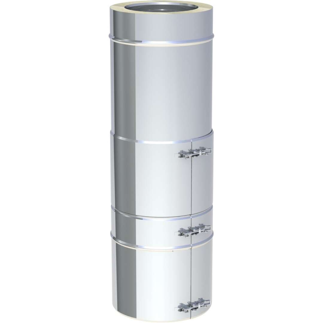 DW-FU Ø 80 mm Längenelement 500 mm inkl. statischem Klemmband