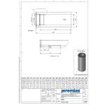 DW-FU Ø 160 mm Längenelement 500 mm mit integriertem Wandfutter kürzbar für FERRO