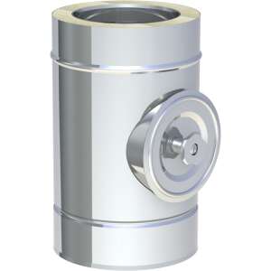 DW-FU &Oslash; 80 mm L&auml;ngenelement mit Revision (Deckel f&uuml;r &Ouml;l und Gas) (f&uuml;r Verbindungsleitung)