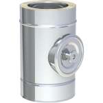 DW-FU Ø 80 mm Längenelement mit Revision (Deckel für Öl und Gas) (für Verbindungsleitung)