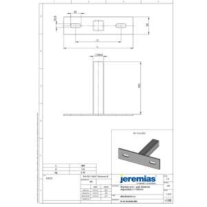 DW-FU &Oslash; 160 mm Wandhalter verstellbar 50-150 mm, einstrebig