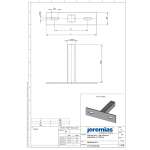 DW-FU Ø 160 mm Wandhalter verstellbar 50-150 mm, einstrebig