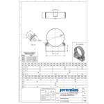 DW-FU Ø 80 mm Kopfteil für Wandhalter inklusive Bänder