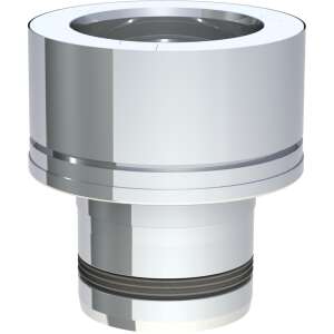 Pelletofenrohr Schornsteinanschlussst&uuml;ck - &Oslash; 80 mm auf DW-ECO - Edelstahl