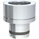 Pelletofenrohr Schornsteinanschlussstück - Ø 80 mm auf DW-ECO - Edelstahl