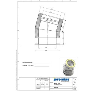 DW-FU Ø 100 mm Winkel konfigurierbar 1°-44°