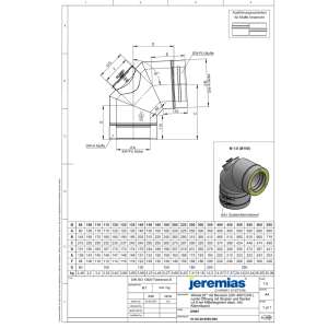 DW-FU &Oslash; 80 mm Winkel 87&deg; mit Revisions&ouml;ffnung f&uuml;r &Ouml;l und Gas