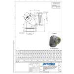 DW-FU Ø 80 mm Winkel 87° mit Revisionsöffnung für Öl und Gas