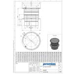 DW-FU Ø 80 mm Hollandhaube mit drehbarer Reinigungsscheibe