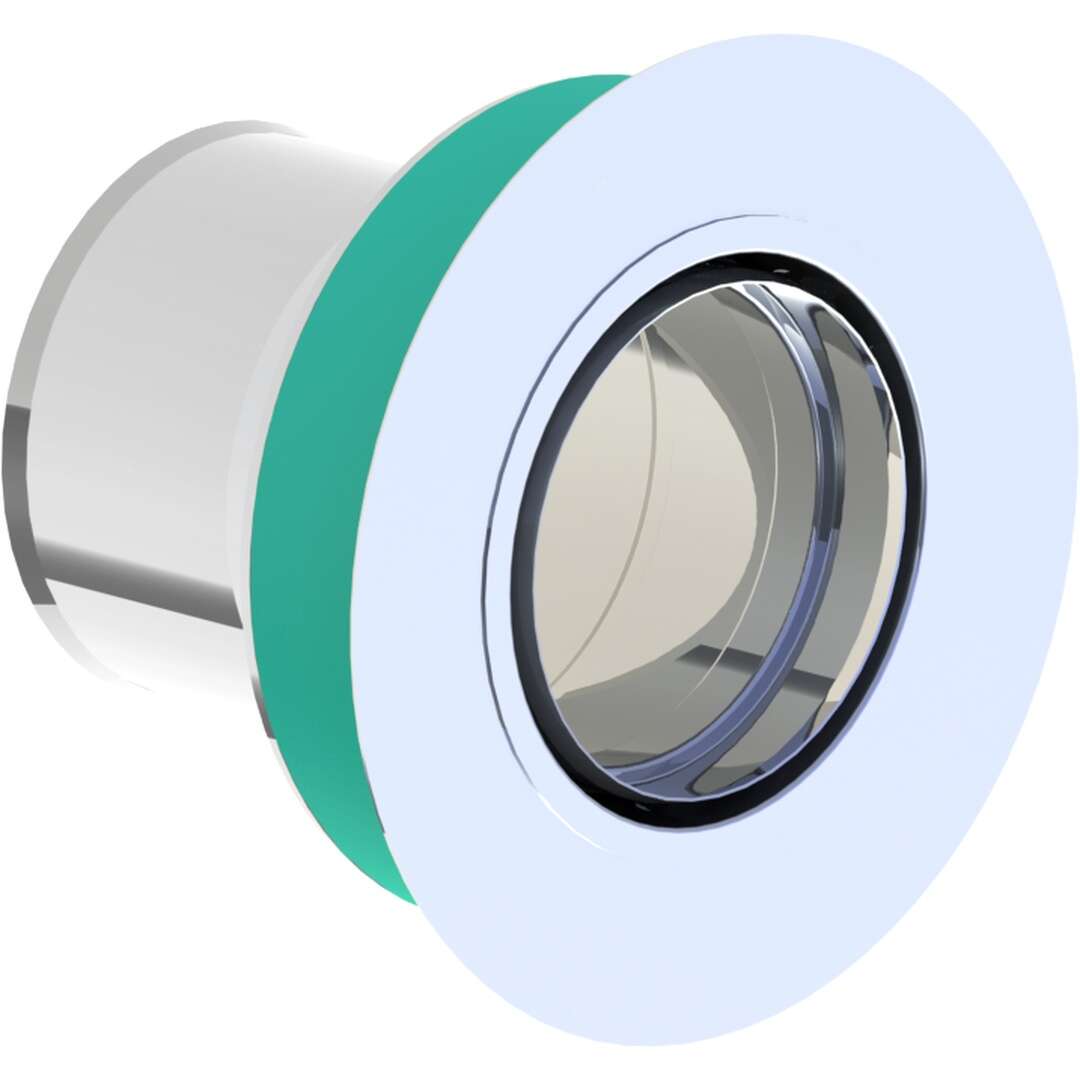 Pelletofenrohr Anschlussstutzen mit Wandfutter Ø 80 mm - Ø 100 mm