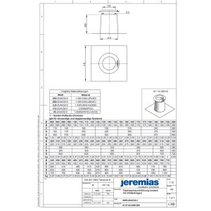 DW-FU Ø 130 mm Flachdachdurchführung konisch...
