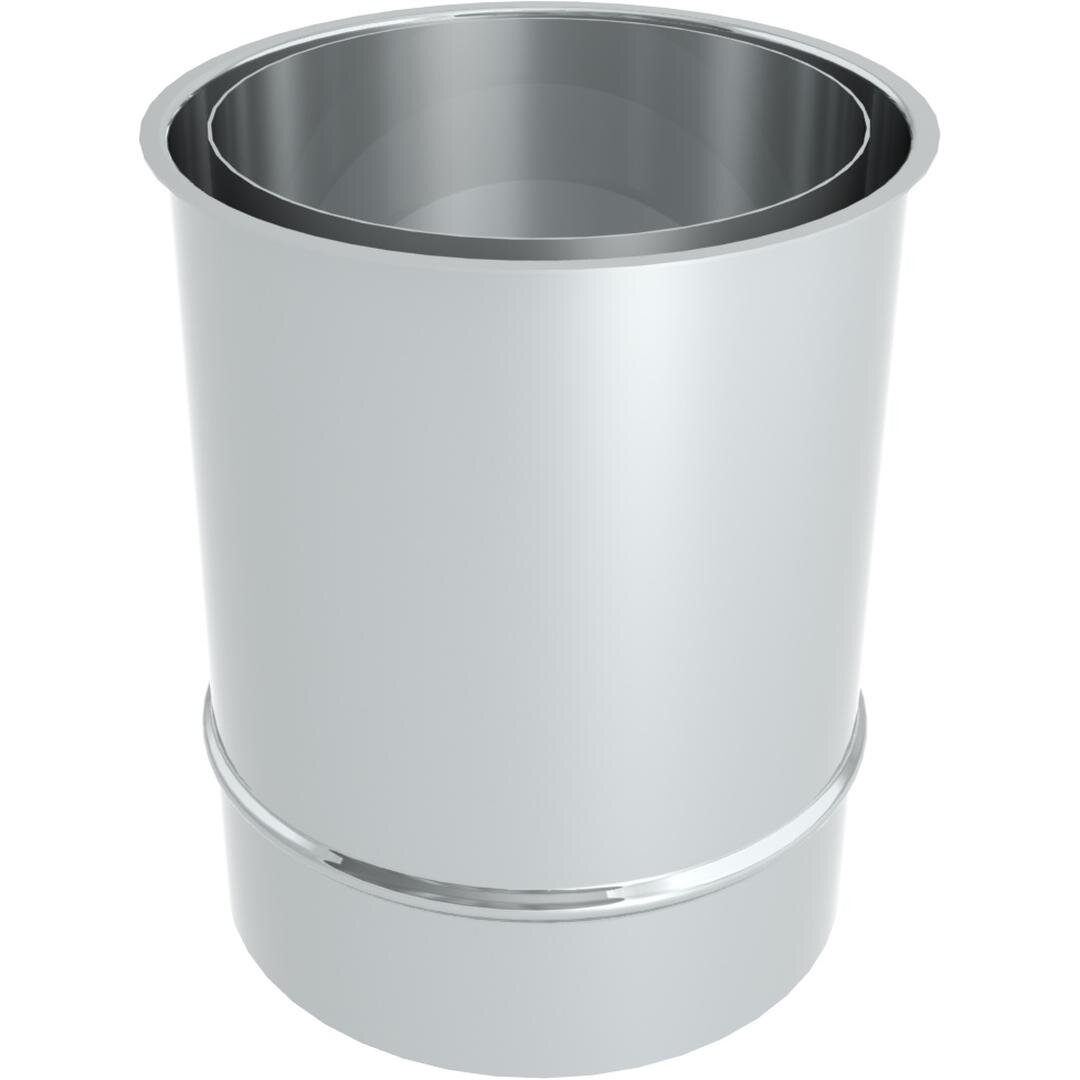 Ø 130 mm Ofenrohr Doppelwandfutter lang
