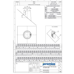 DW-FU &Oslash; 160 mm Dachdurchf&uuml;hrung 36-45&deg; mit Bleirand und Wetterkragen, Konus 150 mm