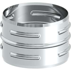 &Oslash; 120 mm Ofenrohr Steckverbinder Stahl