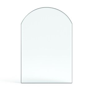 Funkenschutzplatte Glas für Kaminofen Rundbogen 130...
