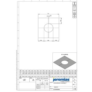 DW-FU Ø 150 mm Wand-/Deckenblende zweiteilig 0°