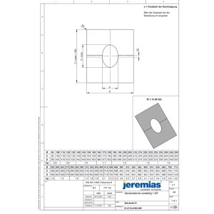DW-FU Ø 80 mm Wand-/Deckenblende zweiteilig 1-65°