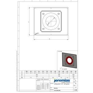 DW-FU &Oslash; 80 mm Deckenblende mit Dichtung f&uuml;r Dampfsperre 0-20&deg;