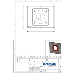 Jeremias DW Ø 130 mm Deckenblende mit Dichtung...