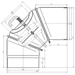 Ø 160 mm Ofenrohr Bogen drehbar 0-90° - mit...