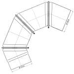 Ø 120 mm Ofenrohr Multibogen - schwarz