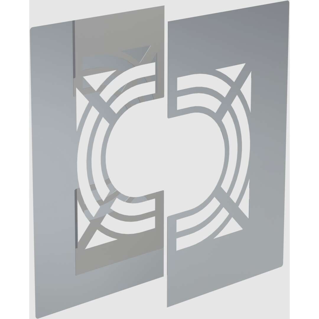 DW-FU Ø 80 mm Deckenblende für Hinterlüftung zweiteilig 0-30°