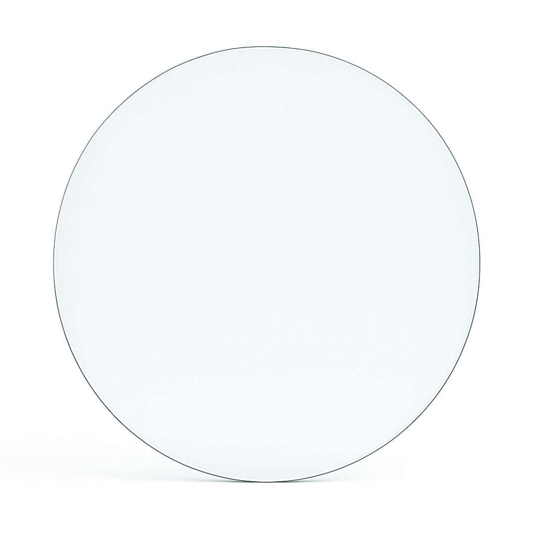 Funkenschutzplatte Glas für Kaminofen Kreis 110 x 110 x 0,8 cm