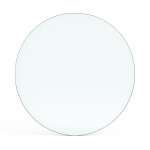 Funkenschutzplatte Glas für Kaminofen Kreis 110 x 110 x 0,8 cm