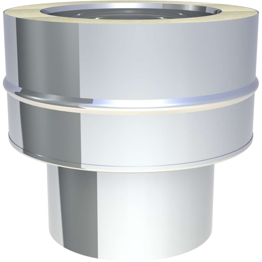 DW-FU Ø 80 mm Übergang EW glatt/ DW-FU