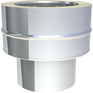 DW-FU Ø 130 mm Übergang EW glatt/ DW-FU