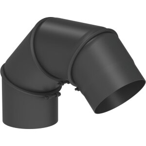 Ø 200 mm Ofenrohr Multibogen - schwarz